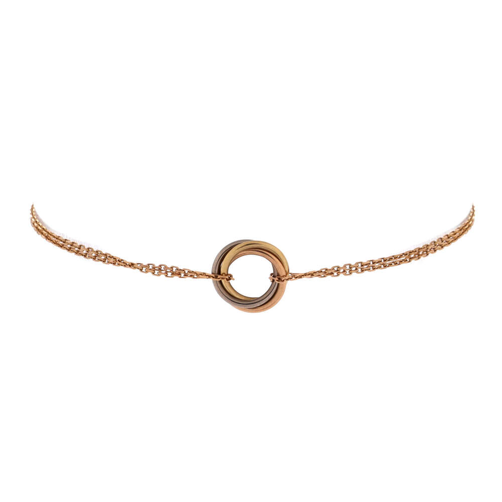 Cartier Trinity Chain Bracelet 18K Tricolor Gold